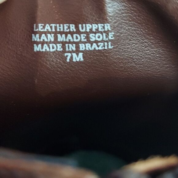 Matisse Leather Suede Tan Buckle Riding Boots Sz 7 - Picture 8 of 11